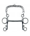 Mors Pelham droit cintré inox