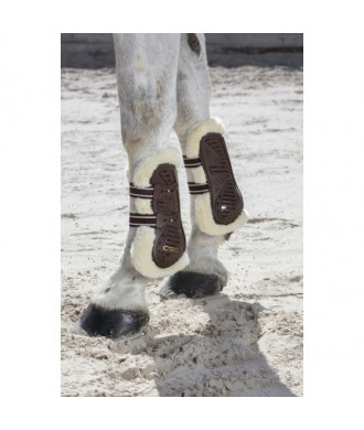 Guêtre d'équitation CSO mouton synthétique cheval