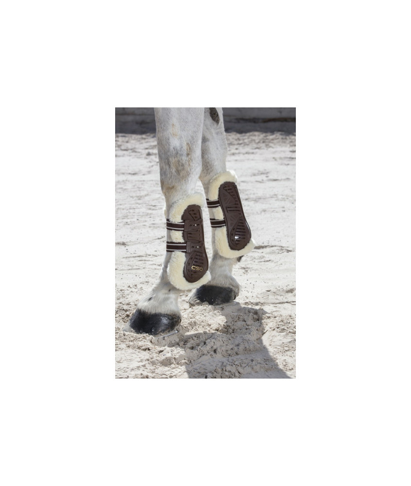 Guêtre d'équitation CSO mouton synthétique cheval