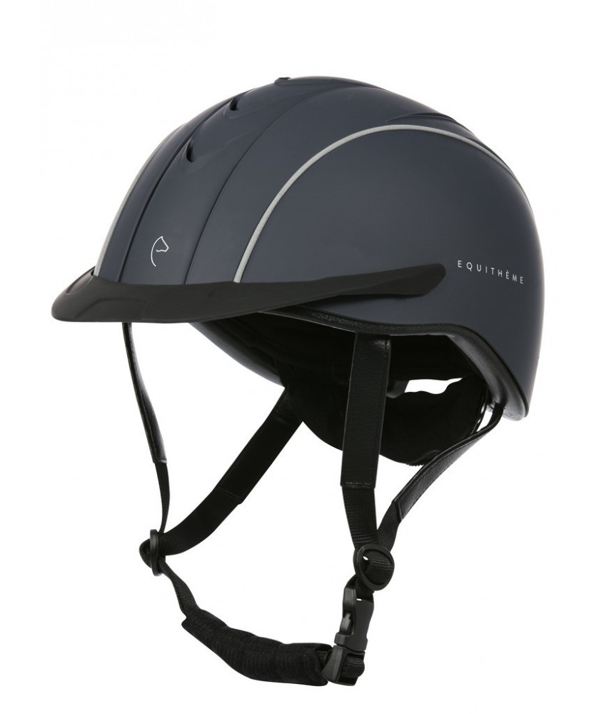Casque d'équitation EQUITHEME COMPET Marine