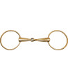 Mors 2 grands anneaux  de 90 mm simple brisure canons 22mm Maillechort