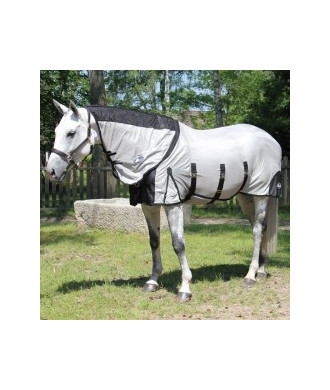 Chemise Anti Insectes Performance Belly avec Hood Gris-Noir