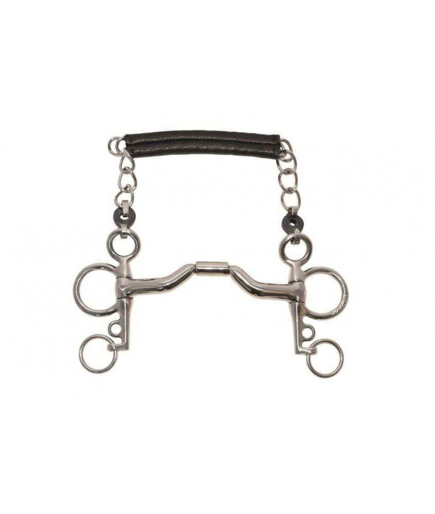 Mors Pelham elite cintré à rouleau