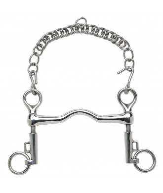 Mors saumur à pompe avec léger passage de langue