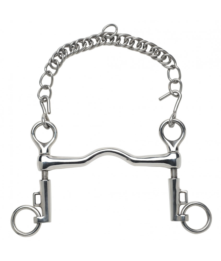 Mors saumur à pompe avec léger passage de langue