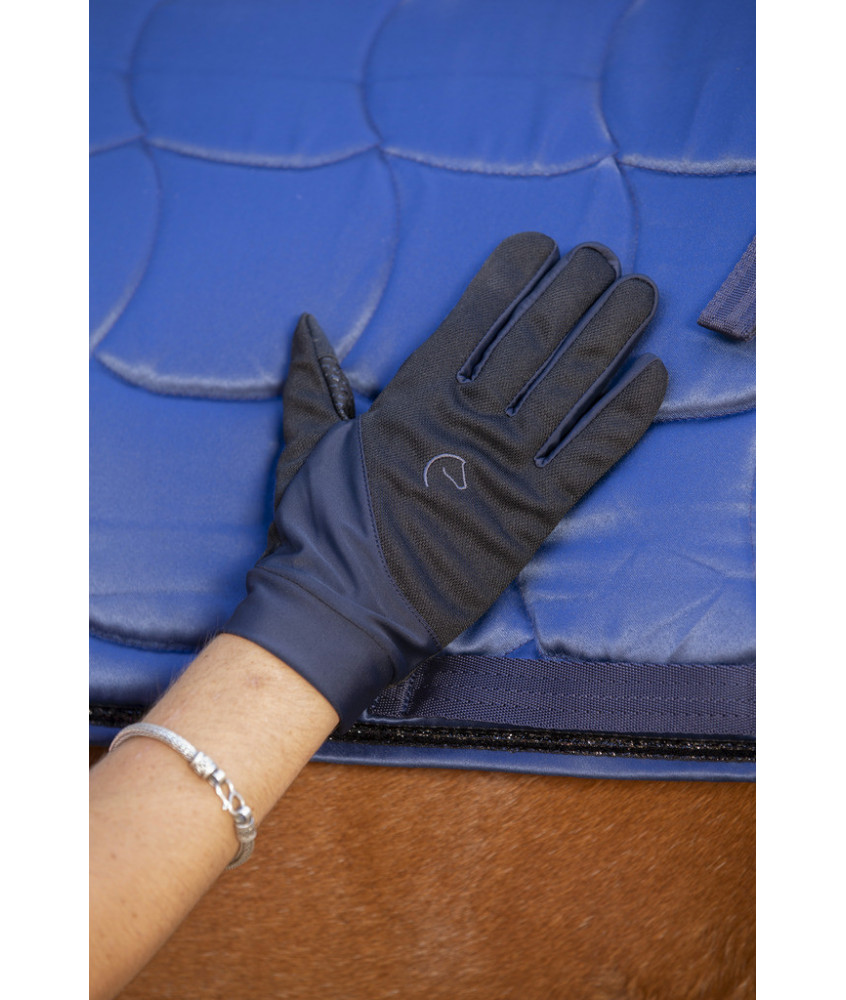 Gants EQUITHEME Knit Digit Marine